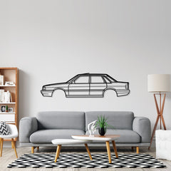 90 Typ 85 1986 Detailed Silhouette Metal Wall Art