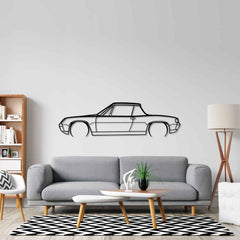 914 1970 Detailed Silhouette Metal Wall Art