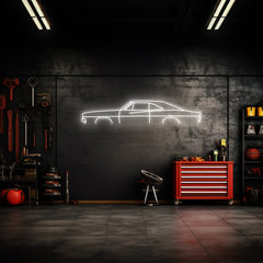 Charger 1969 Neon Silhouette