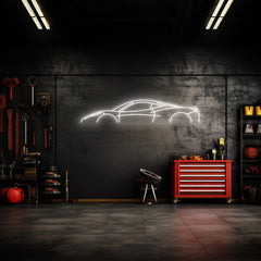 458 Italia Neon Silhouette