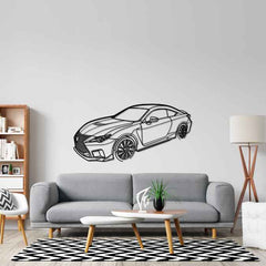RC F 2020 Angle Silhouette Metal Wall Art