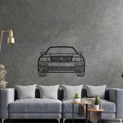 LS400 Front Silhouette Metal Wall Art