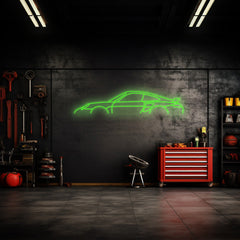 911 Model 997 Turbo Neon Silhouette