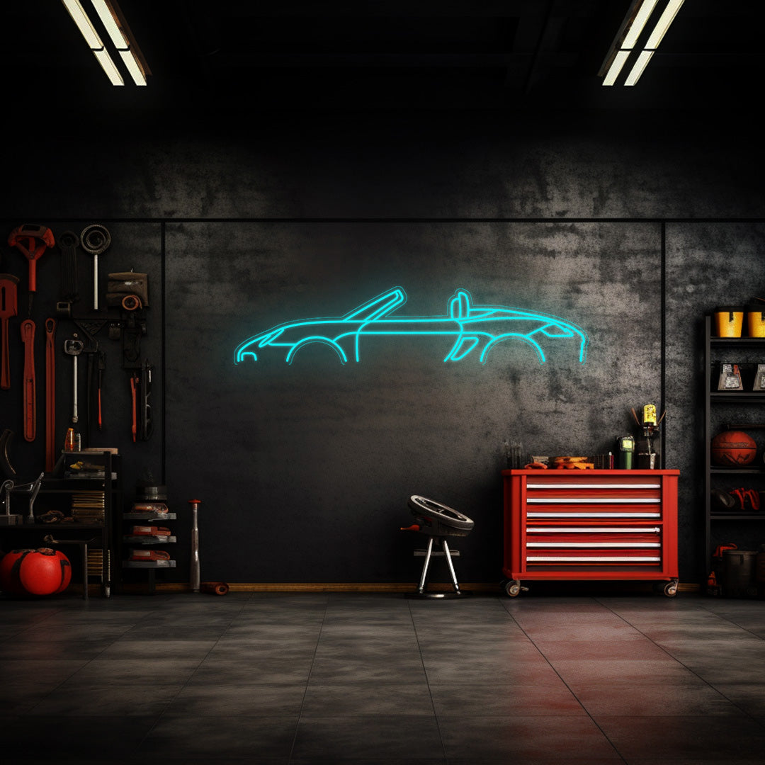 987 Boxster Neon Silhouette