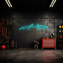 987 Boxster Neon Silhouette