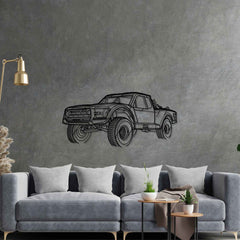 Trophy Truck 6100 Angle Silhouette Metal Wall Art