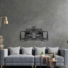 F1 2024 SF-24 Front Silhouette Metal Wall Art