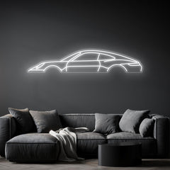 911 992 Carrera Neon Silhouette