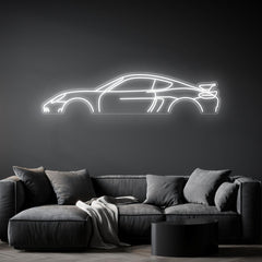 718 GT4 Neon Silhouette