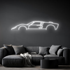 GT-40 Neon Silhouette