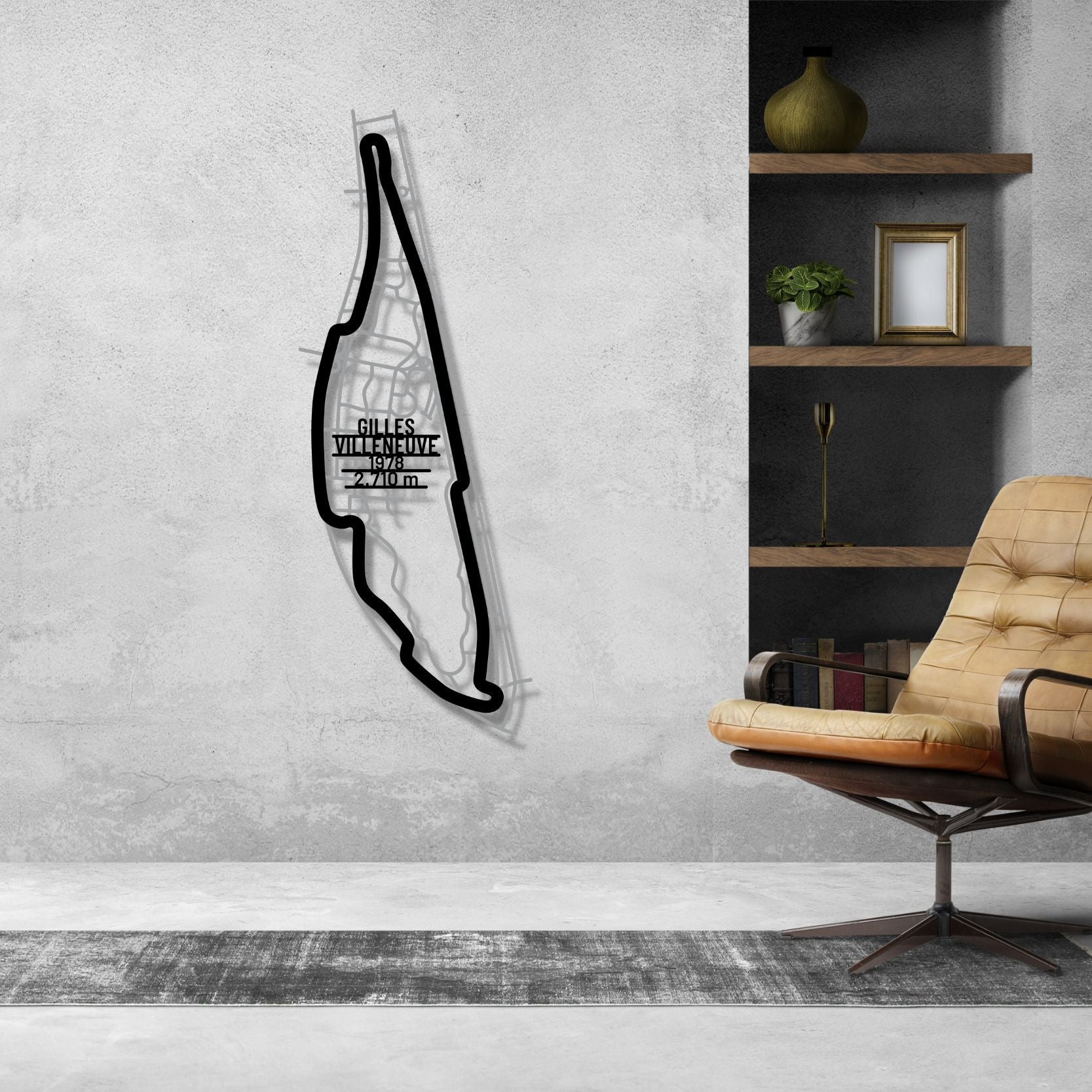 Circuit Gilles-Villeneuve Metal Wall Art