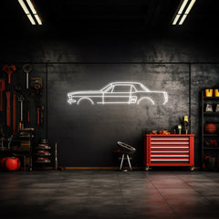 Mustang 1967 Coupe Neon Silhouette