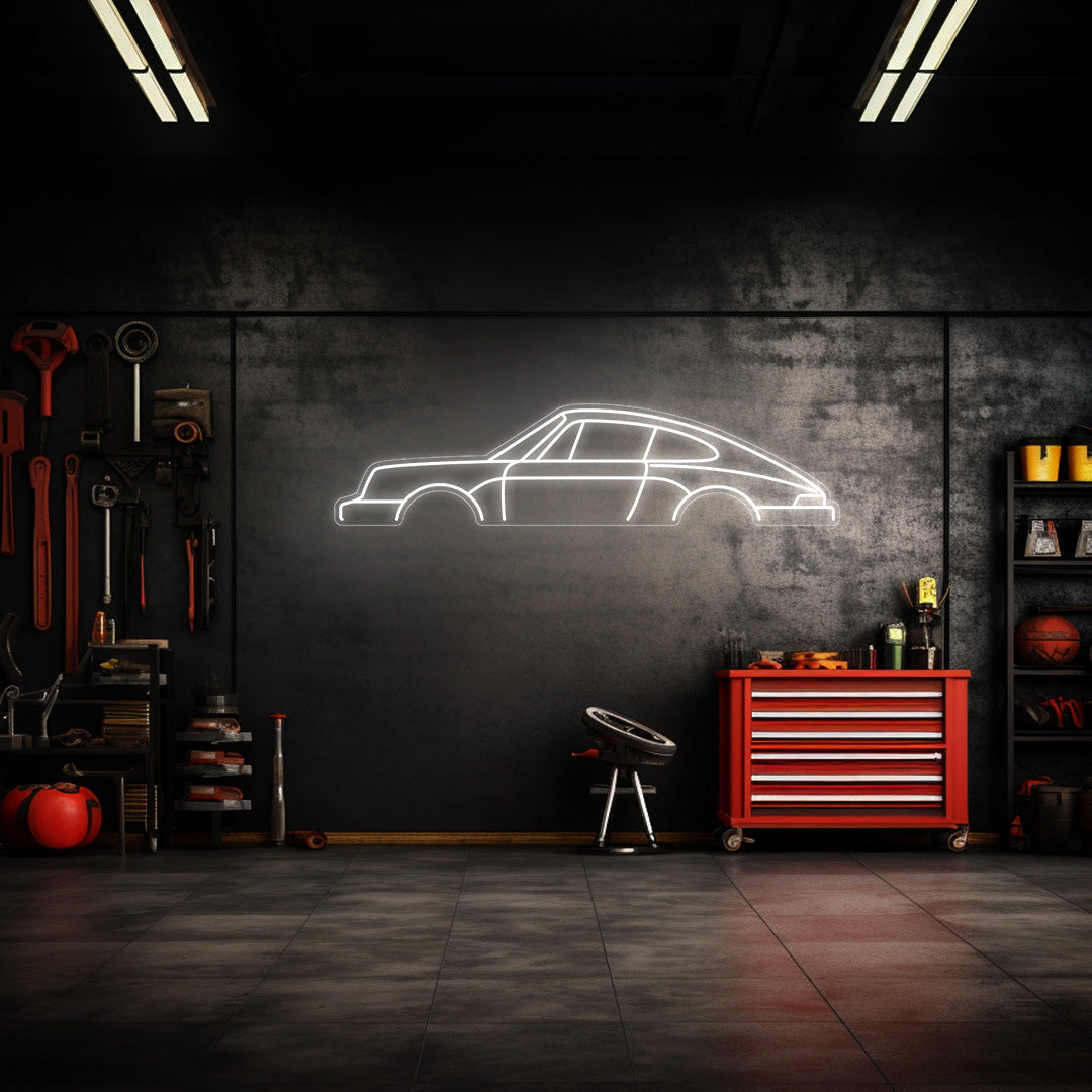 911 1986 Neon Silhouette