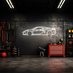 Corvette C8 HTC Neon Silhouette