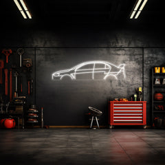 Lancer Evo X Neon Silhouette
