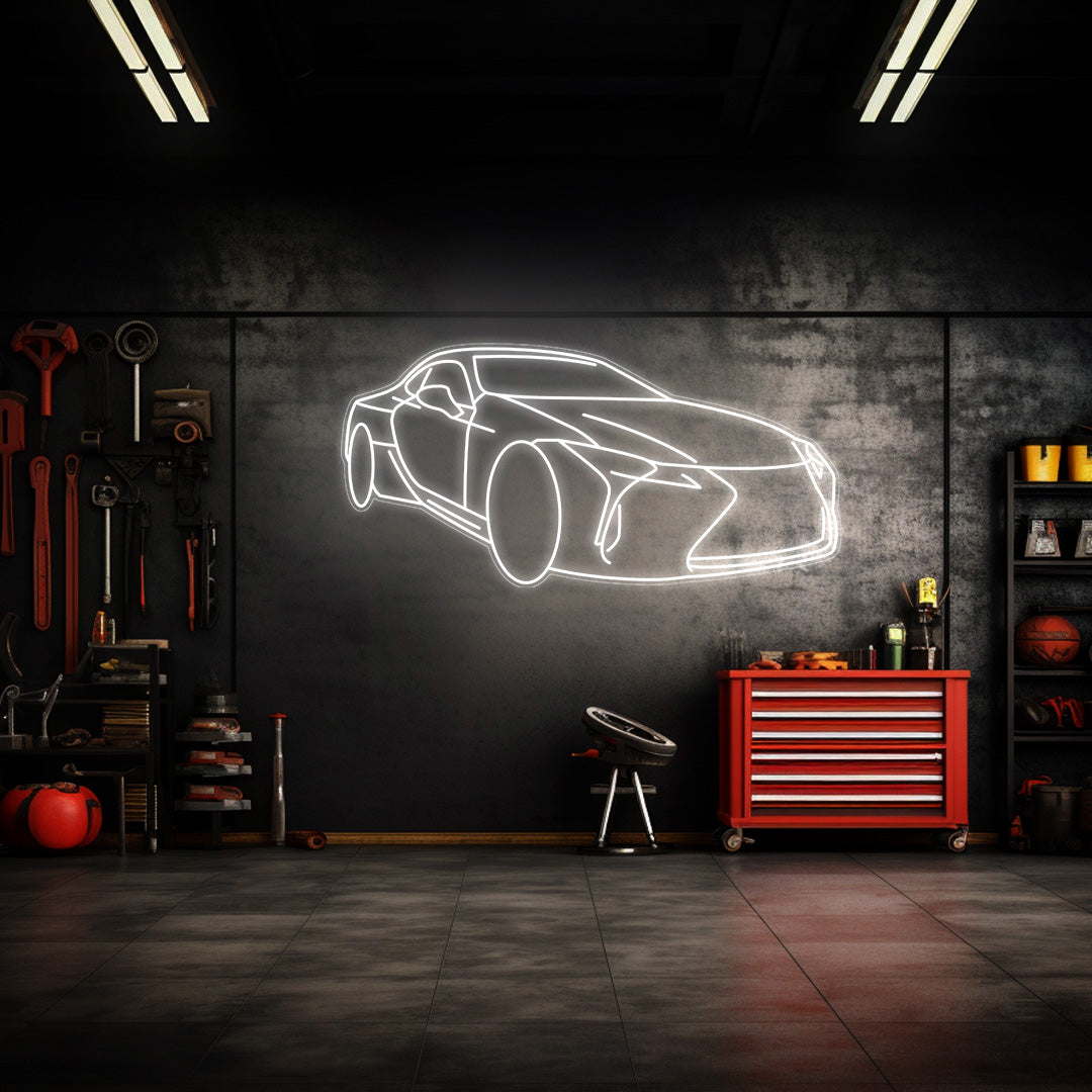 LC500 Angle Neon Silhouette