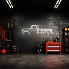 C10 1966 Neon Silhouette