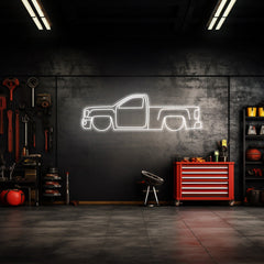 Sierra 1500 Neon Silhouette
