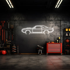 Challenger 1970 TA Neon Silhouette