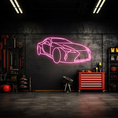LC500 Angle Neon Silhouette