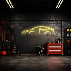 Model 3 Neon Silhouette