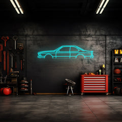 E24 635 Neon Silhouette