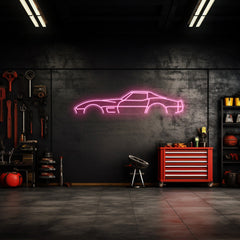 Corvette C3 1974 Neon Silhouette
