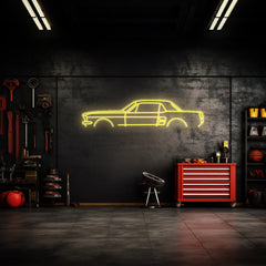 Mustang 1967 Coupe Neon Silhouette