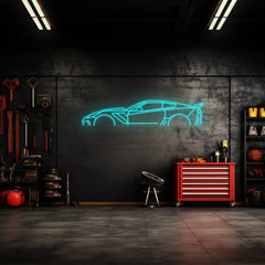 Corvette C7 ZR1 Neon Silhouette