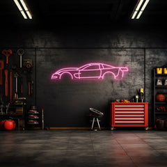 Corvette C5 Neon Silhouette
