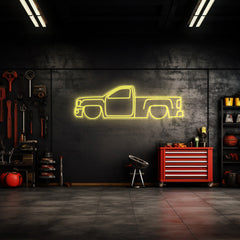 Sierra 1500 Neon Silhouette