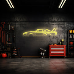 Superbird 1970 Neon Silhouette