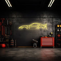 Supra MK5 Neon Silhouette