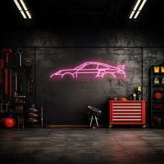 911 997 GT2 Neon Silhouette