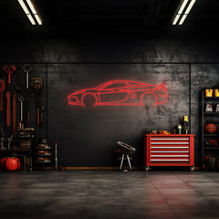 Corvette C8 HTC Neon Silhouette