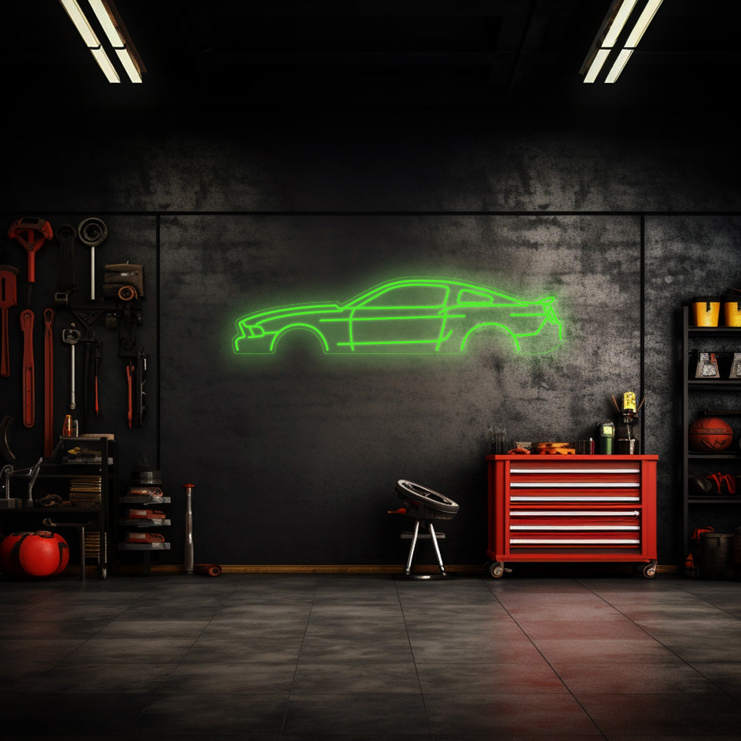 Mustang GT500 2013 Neon Silhouette