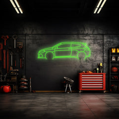 Scirocco R 2016 Neon Silhouette