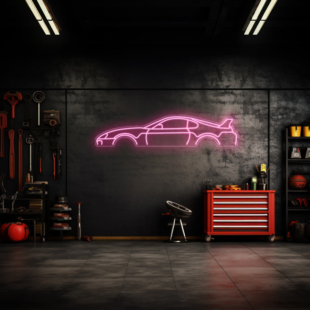 Supra MK4 Neon Silhouette