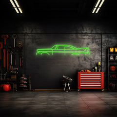 Fury 1958 Neon Silhouette
