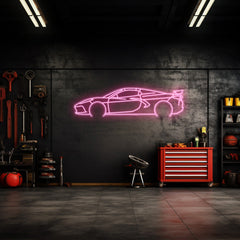 Corvette C8 HTC Neon Silhouette