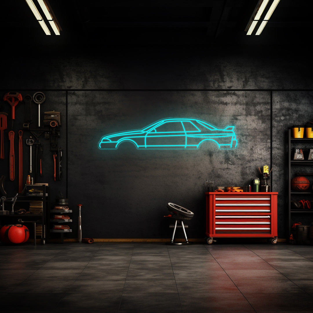 R32 GTR Neon Silhouette
