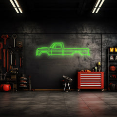 F250 1975 Neon Silhouette