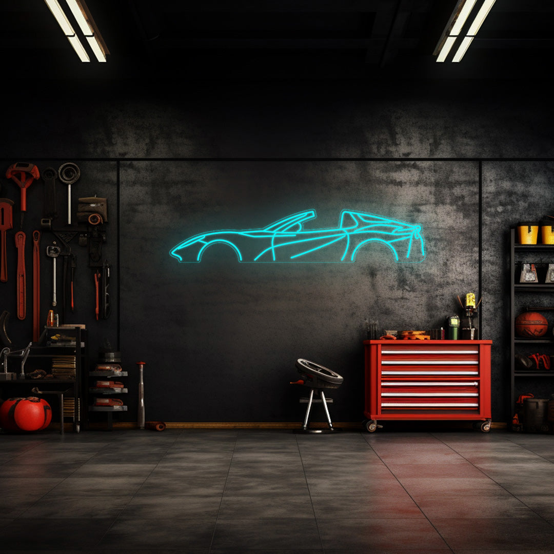 812 GTS Neon Silhouette
