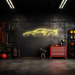 Corvette C8 Z06 Neon Silhouette