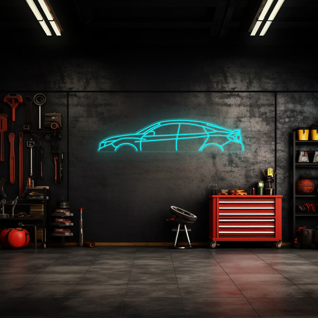 Civic Si 2020 Neon Silhouette