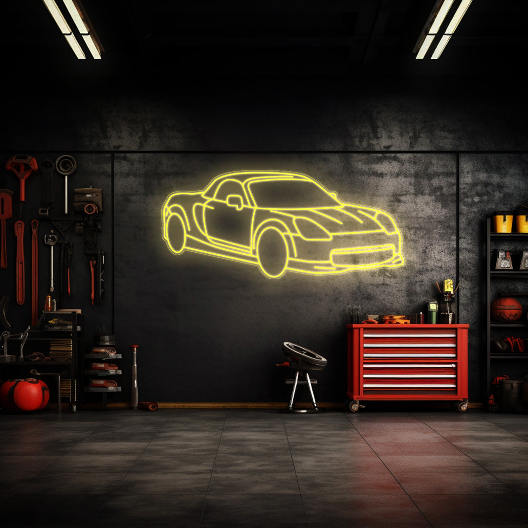 MR2 2002 Angle Neon Silhouette