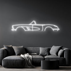Corvette C1 1958 Neon Silhouette
