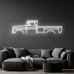 1960 Pickup Neon Silhouette
