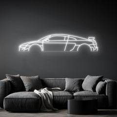R8 V10 2023 Neon Silhouette
