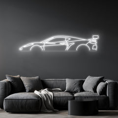 Corvette C8 Z06 Neon Silhouette
